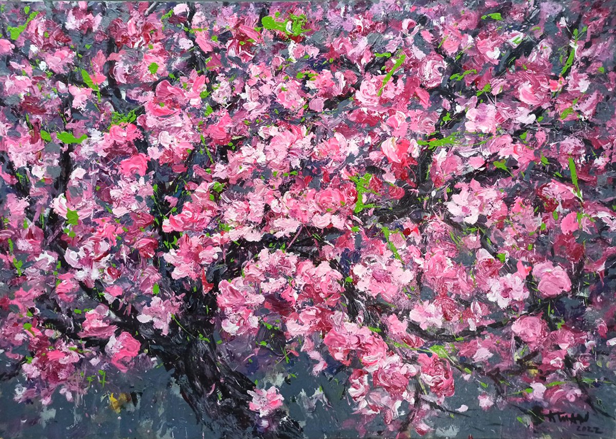 Peach blossom in Spring, by Anh Tuan Le le