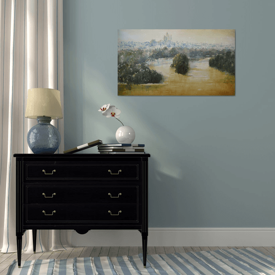 Pogled na ušće - zeleno i zlatno