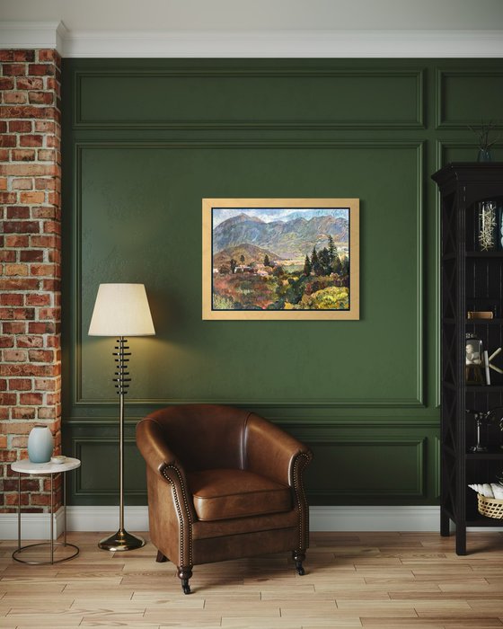 Autumn in the mountain valley