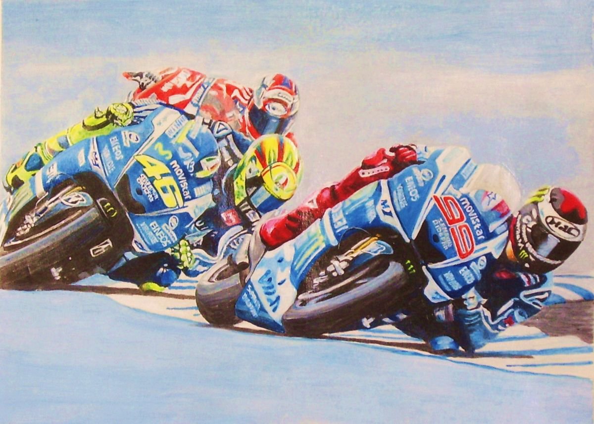 Jorge, Vale and Dovi by Max Aitken