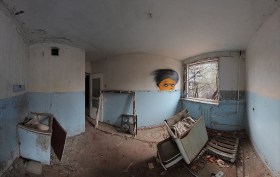 #94. Pripyat. Room with Graffiti 1 - XL size