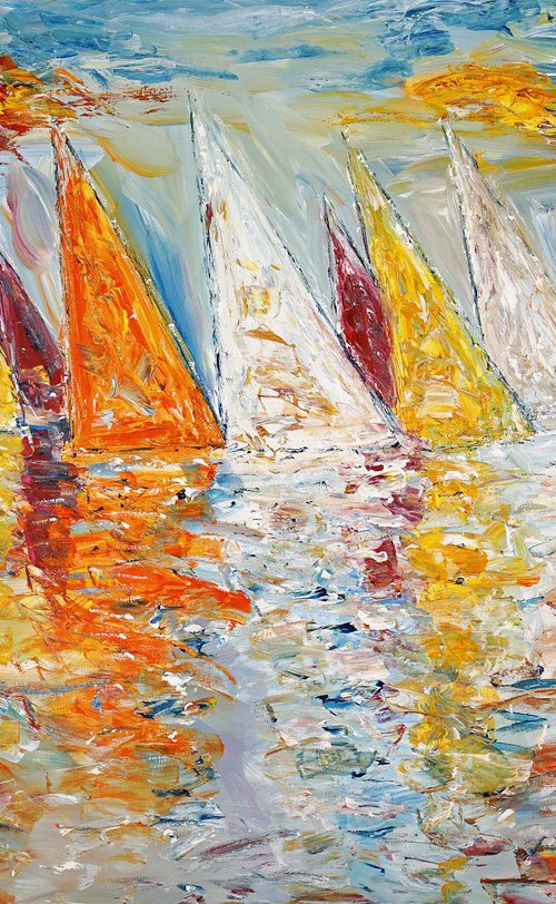 Summer Sailing Impressions D 6 by Peter Nottrott