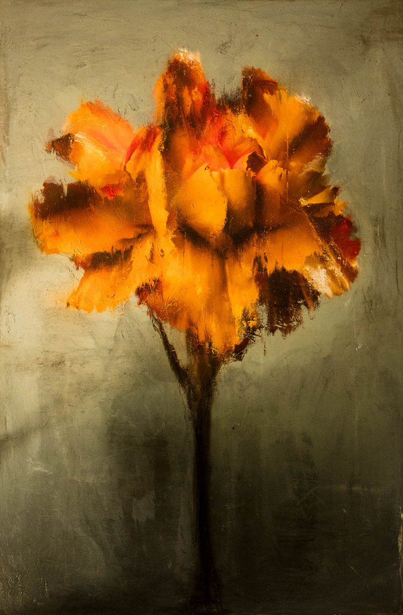 Botanical Painting By Teis Albers, 31 X 47", Codex (80X120), Original Artwork