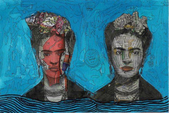 Two portraits of Frida