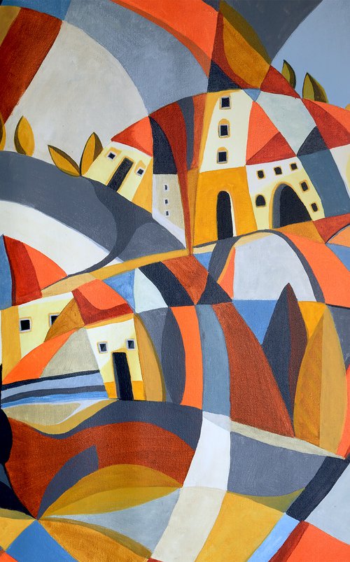 The expanding city by Aniko Hencz