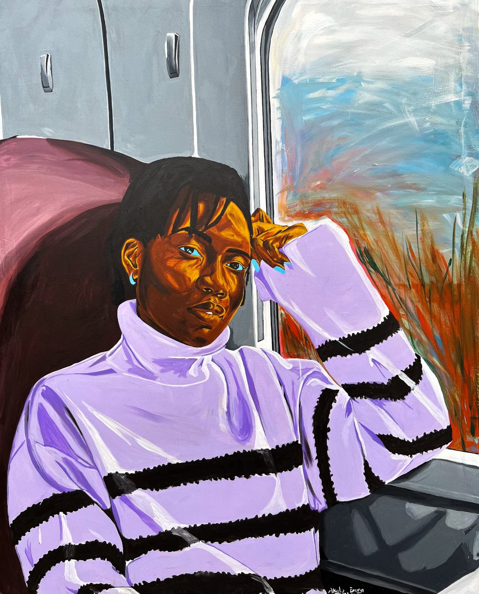 Been A Long Time On The Road By Emmanuel Akolo, 48 X 60, Artwork For Sale On Artfinder