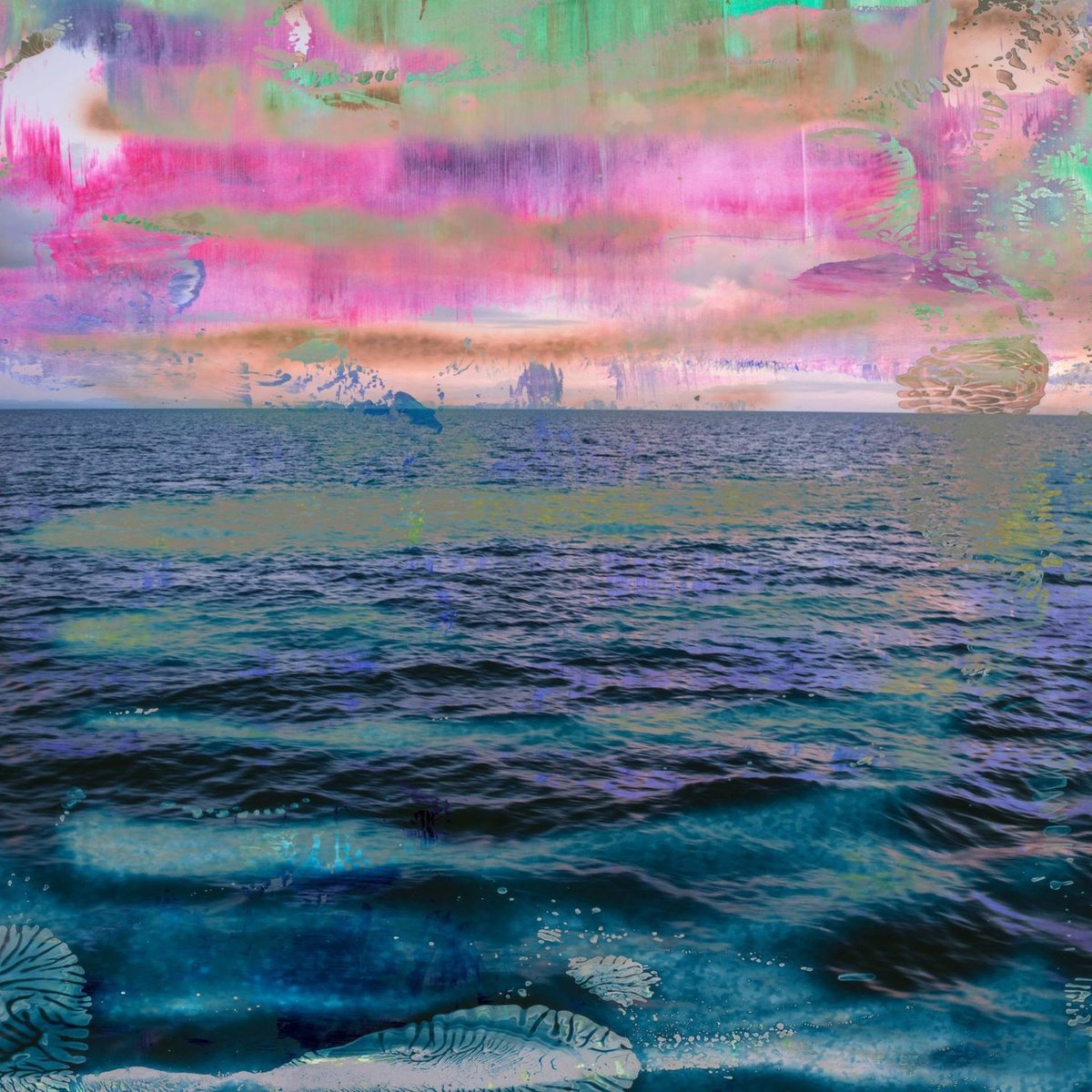 Abstract Landscape Photograph By Sven Pfrommer, 39 X 39", La Mer Xxxi, Original Artwork