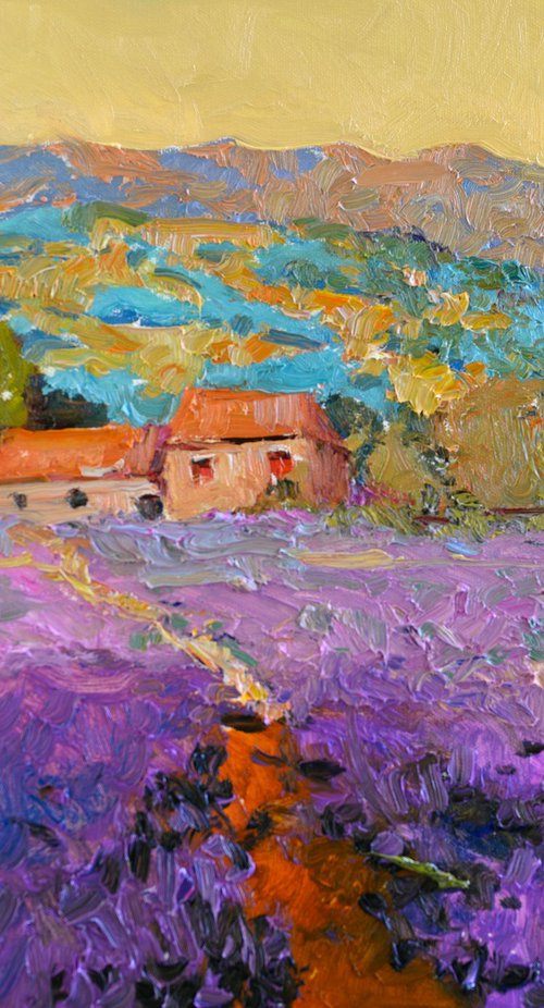 Lavender Field. Landscape by Suren Nersisyan