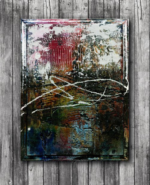 Hidden Voices 12  - Framed Abstract Painting  by Kathy Morton Stanion by Kathy Morton Stanion