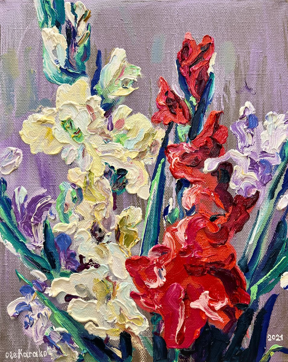 Gladioli by Ole Karako