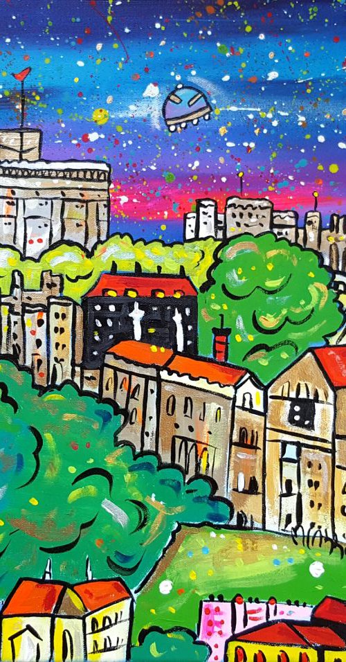 Windsor Castle in Space - Commission by Maria Luisa  Azzini