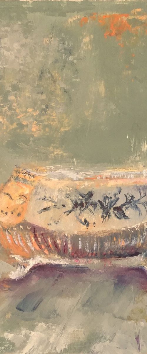 Blue and White Dish by Rebecca Pells