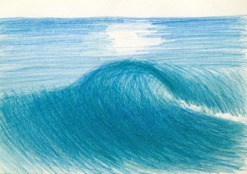 Wave Study, Kuta Beach by David Lloyd