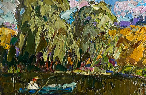 On the summer lake