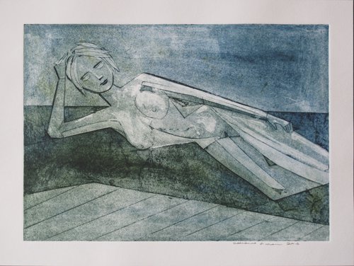 Reclining Female Nude by Catherine O’Neill