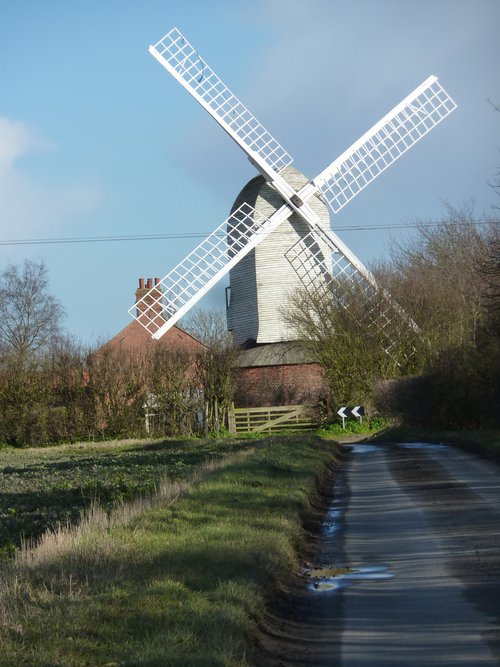 Norfolk windmill by Tim Saunders