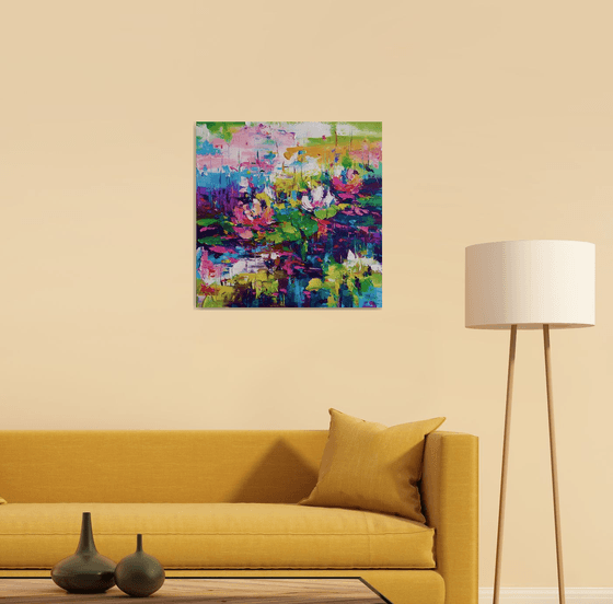 Abstract landscape  (Water lilies)