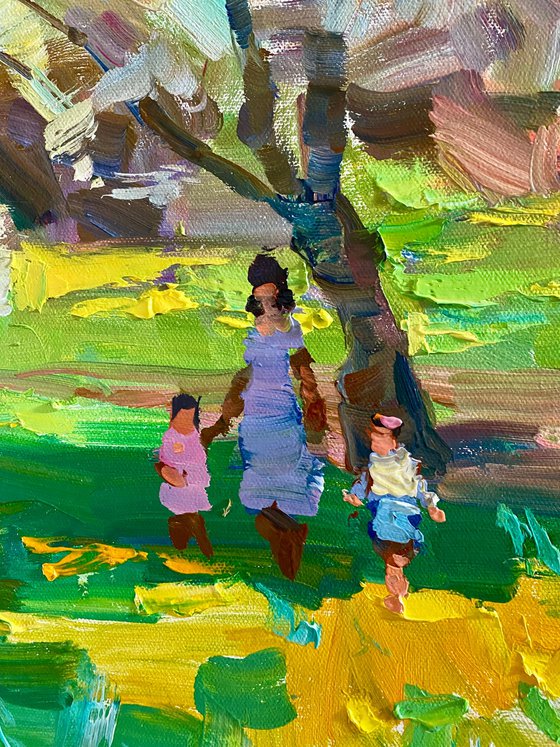 Sunny Stroll – Cherry Blossoms