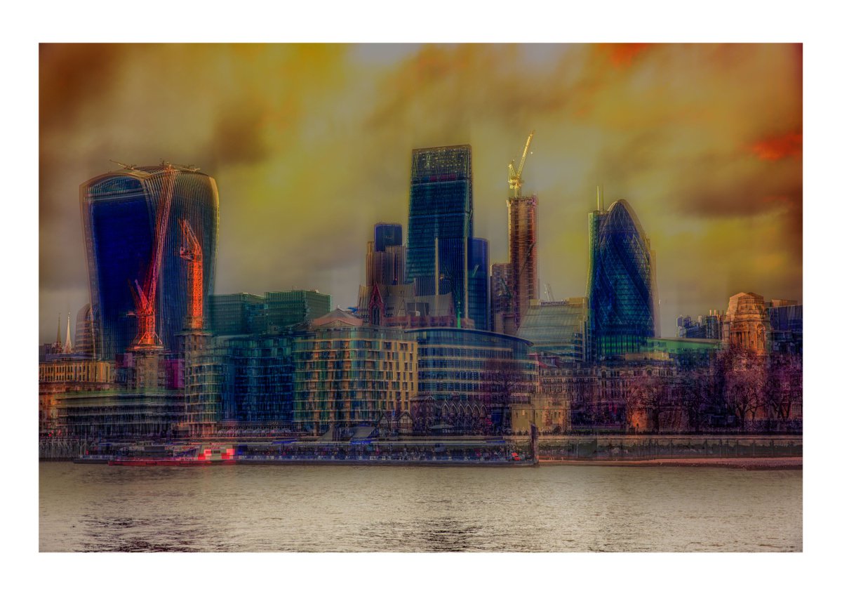 London Vibrations - The City. Limited Edition 1/50 15x10 inch Photographic Print by Graham Briggs