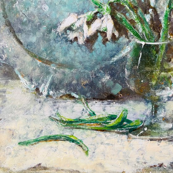 Flowers in Glass Still Life