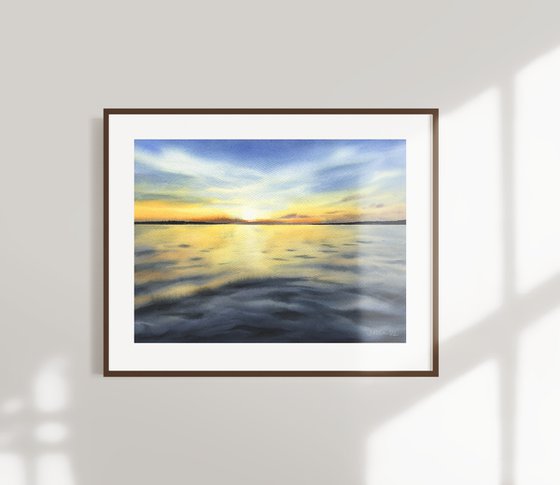 Sunset. Sight from the Water