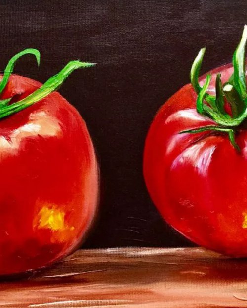 Still life with Tomatoes by Olga Koval