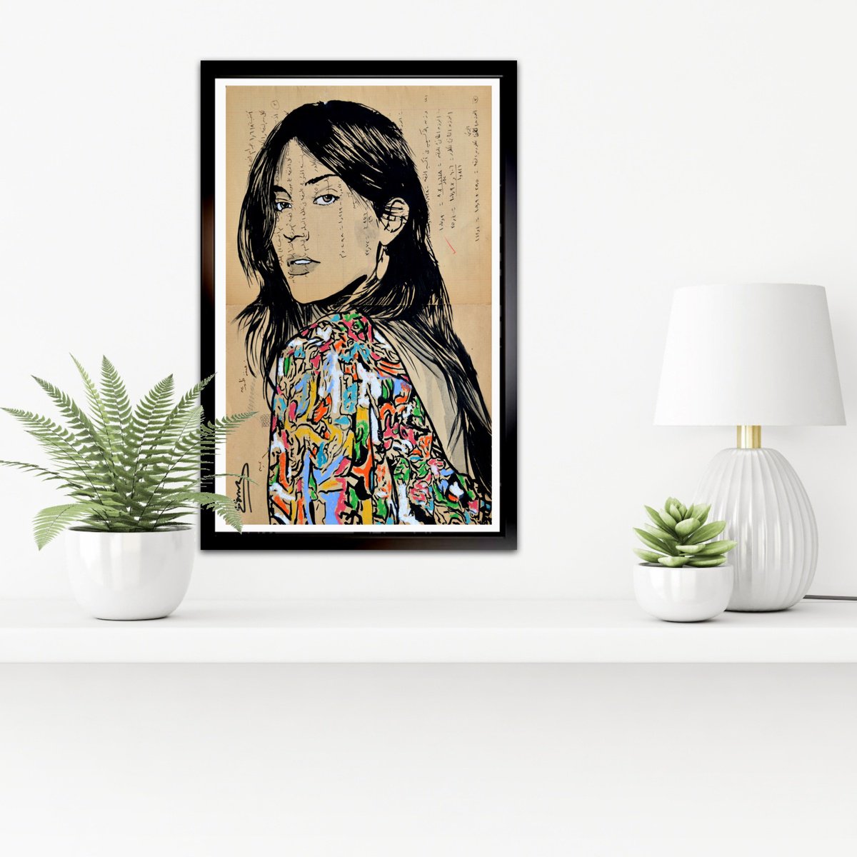 Expressive Portrait Oil Painting By Jan Noah, 9 X 14, Clear-Eyed Woman, Original Artwork