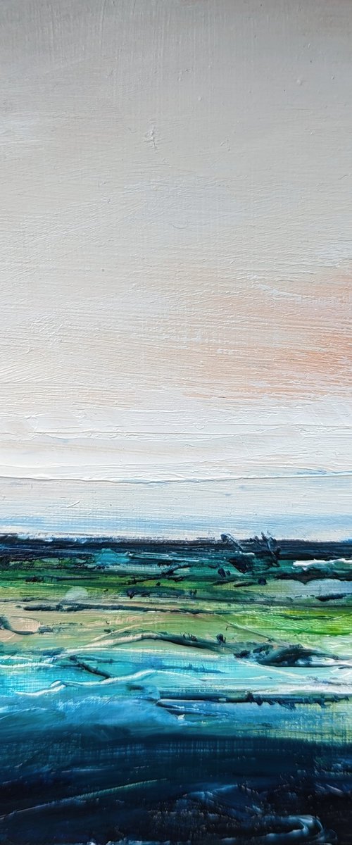 Miniature Abstract Chilterns Landscape #7 by Jo Earl