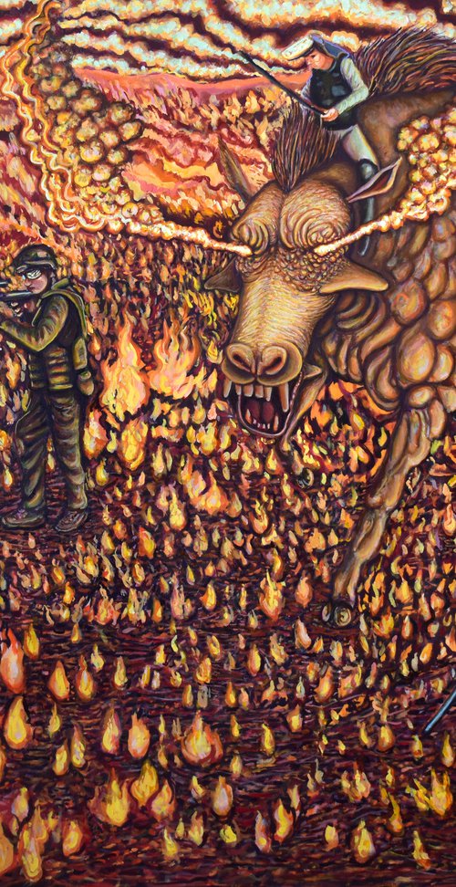 Hell pigs in the battle of the end of the world by Artur Veloso Schenatto