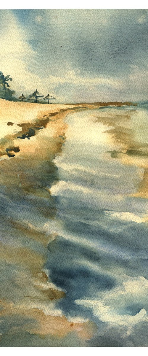 Watercolor artwork "Impression of the sea" by Ksenia Selianko