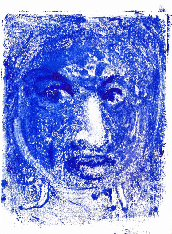 Portrait of a Woman, the Blue Face
