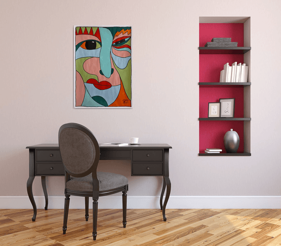 COLOR, SHAPE, EMOTION 02...   /  ORIGINAL ACRYLIC PAINTING