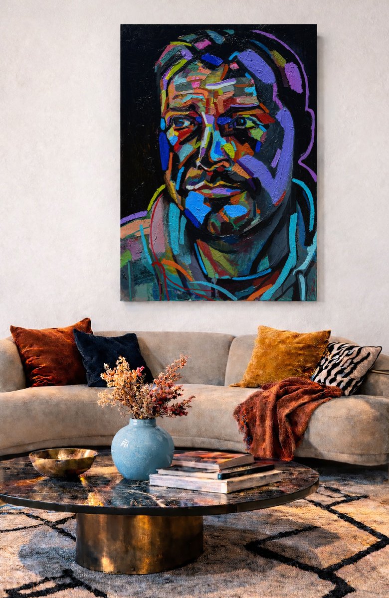 Expressive Oil Painting , Portrait Of A Man By Ivan Stoyanov, 20 X 28, Artwork For Sale On Artfinder