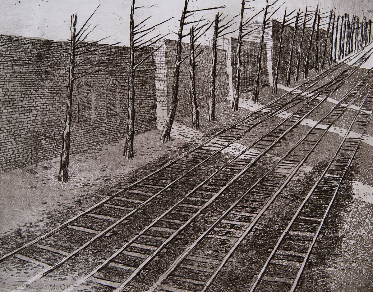 A railway scenery by Sergei Balenok