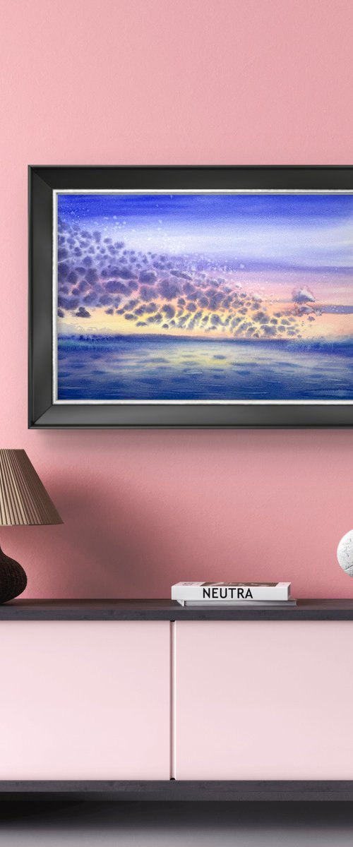 Majestic Sunset in the sea by Yuliia Sharapova