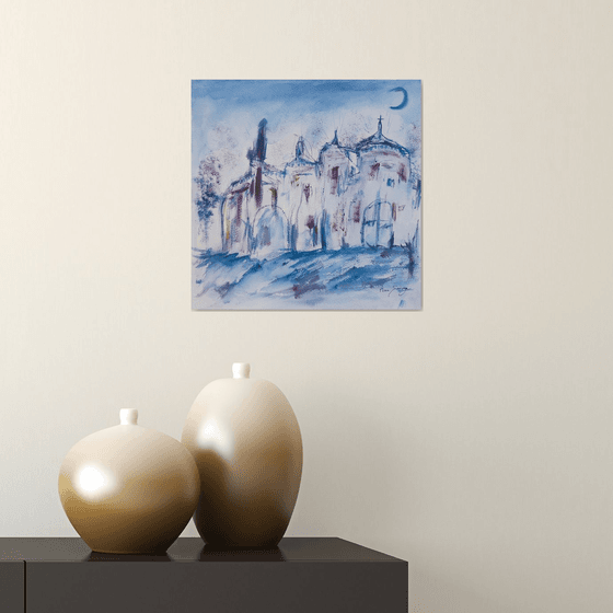 La belle abbaye - Watercolour