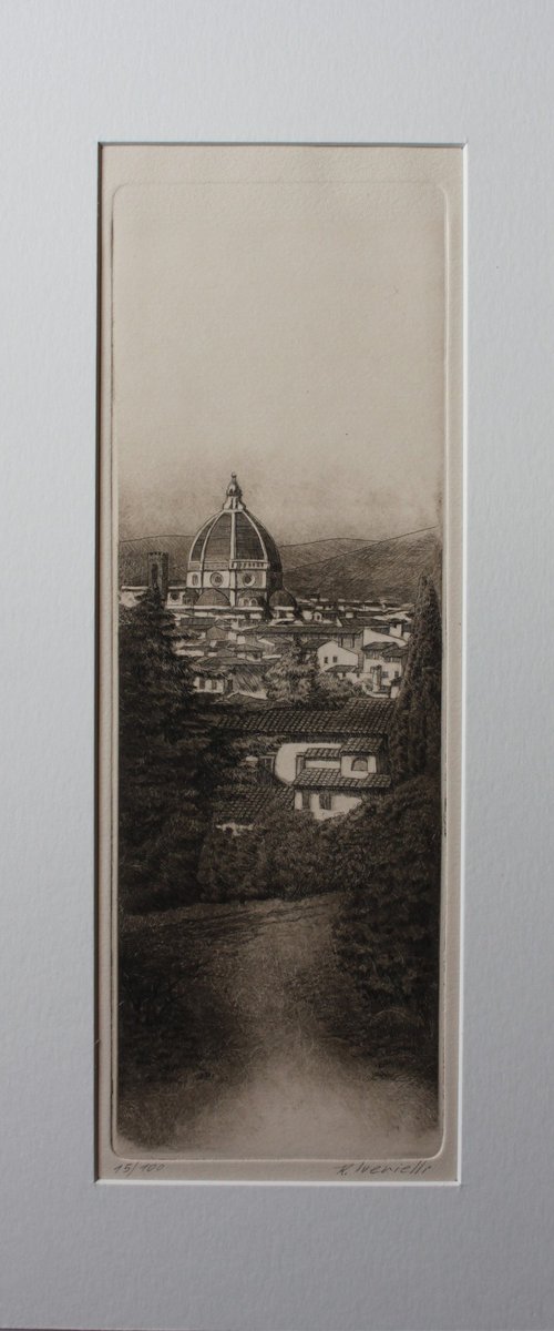 Florence, View from the Garden by REVAZ TCHEISHVILI