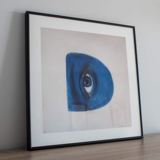 Synesthetic Letters - D (Framed)