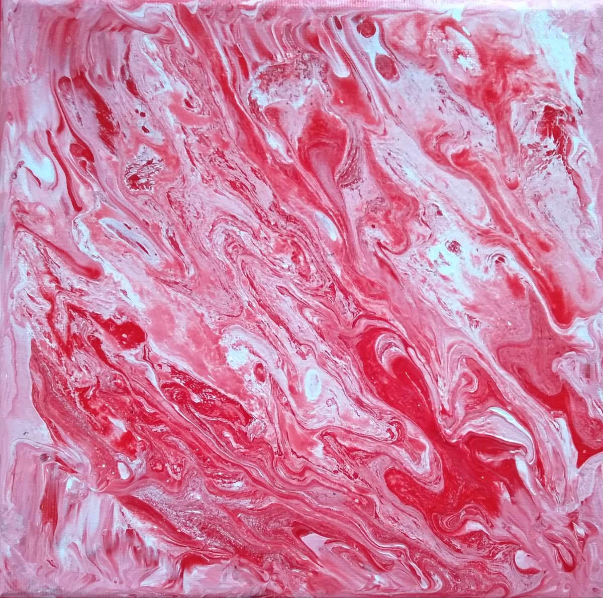 Abstract red mineral by Isabelle Lucas