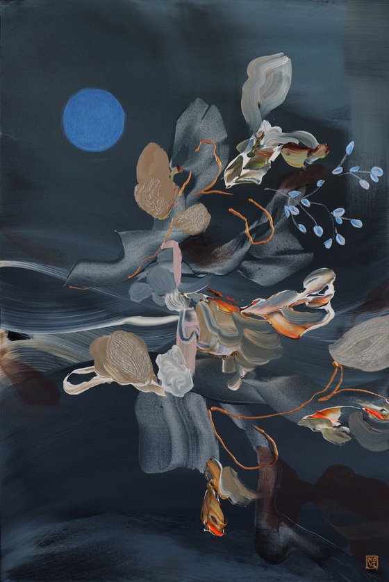 Dreaming in Cerulean Diptych