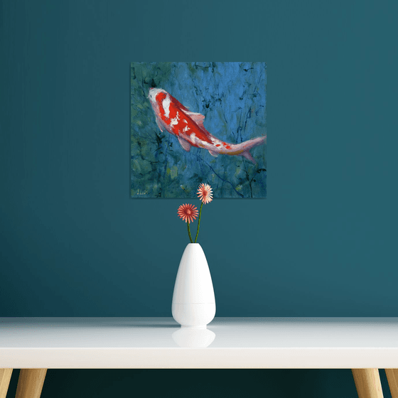 Red Koi carp