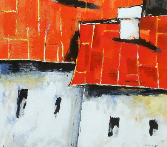 Landscape With Red Roofs