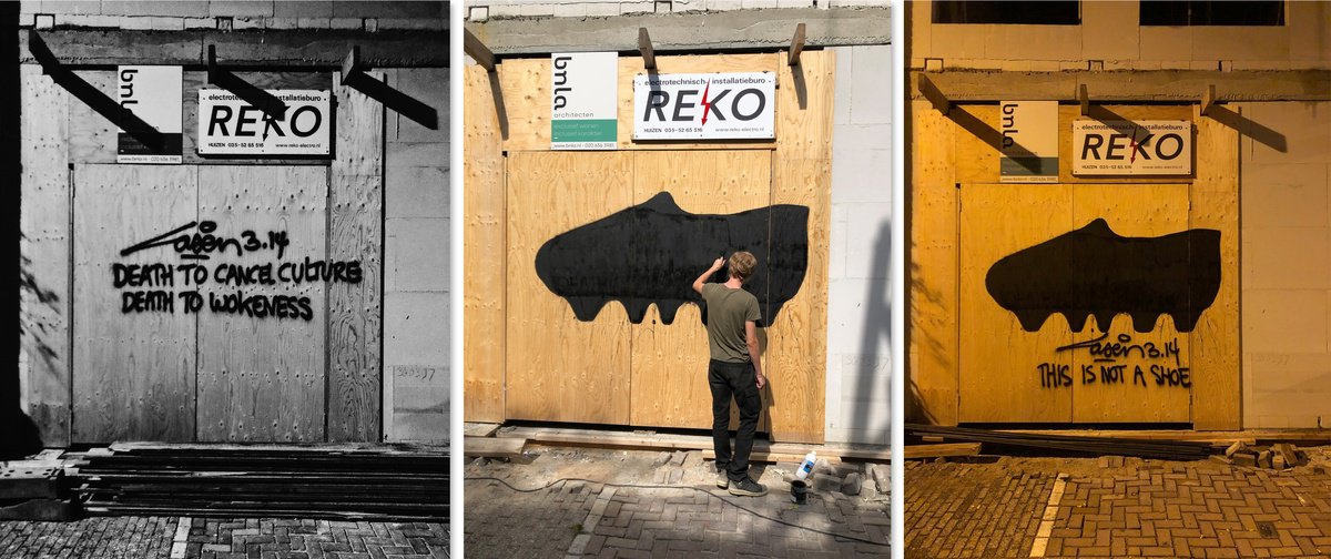 Urban And Pop Abstract Print By Laser 3.14, 12 X 16", This Is Not A Shoe, Original Artwork