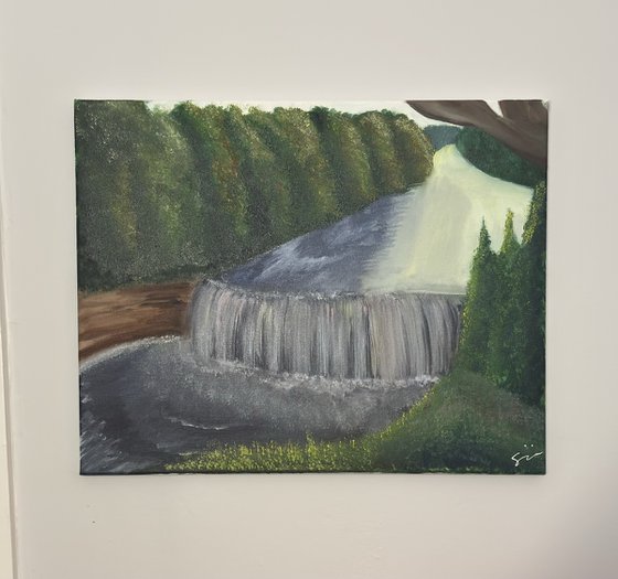 Sunlit Cascade