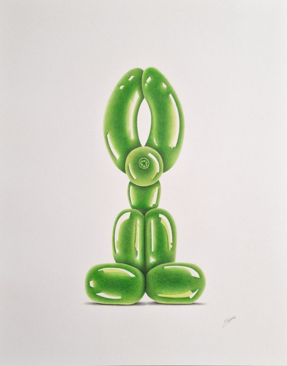 Green Balloon Dog