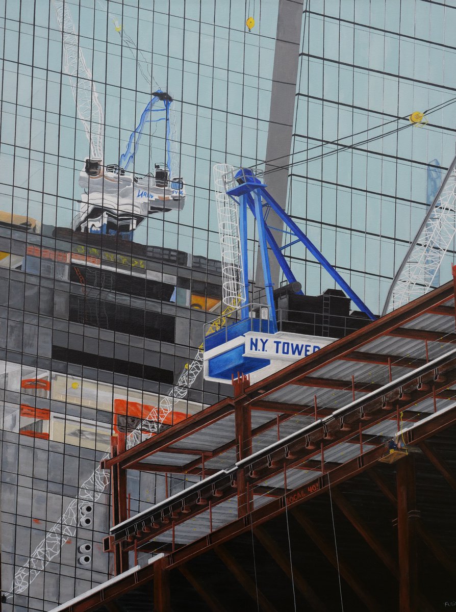 Hudson Yards Reflection 6 By Steven Fleit, 30 X 40, Artwork For Sale On Artfinder