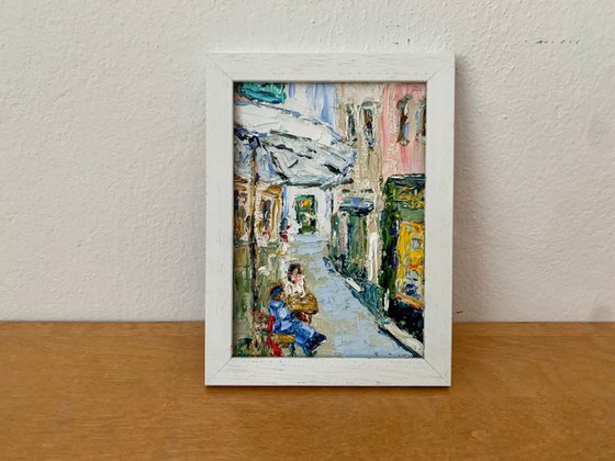 Miniature painting for a café