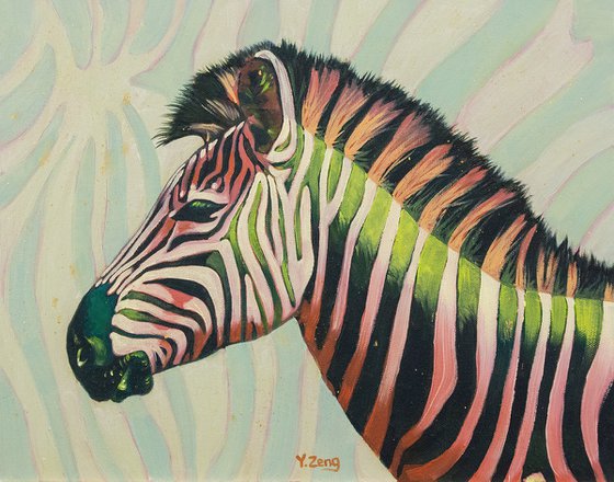 Neon zebras