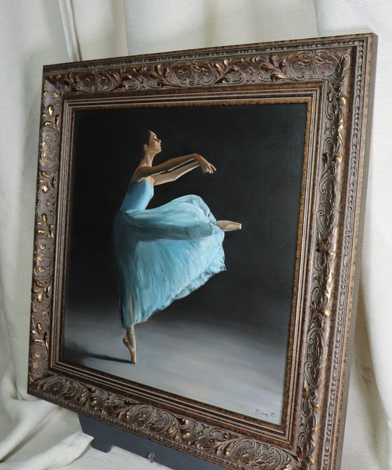 Movement, Portrait of a Dancer, Ballet, Ballerina, Young Dancer Painting