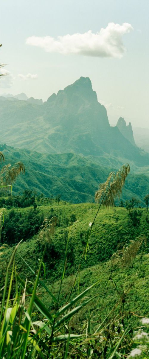 Laos mountain steps by Nadia Attura